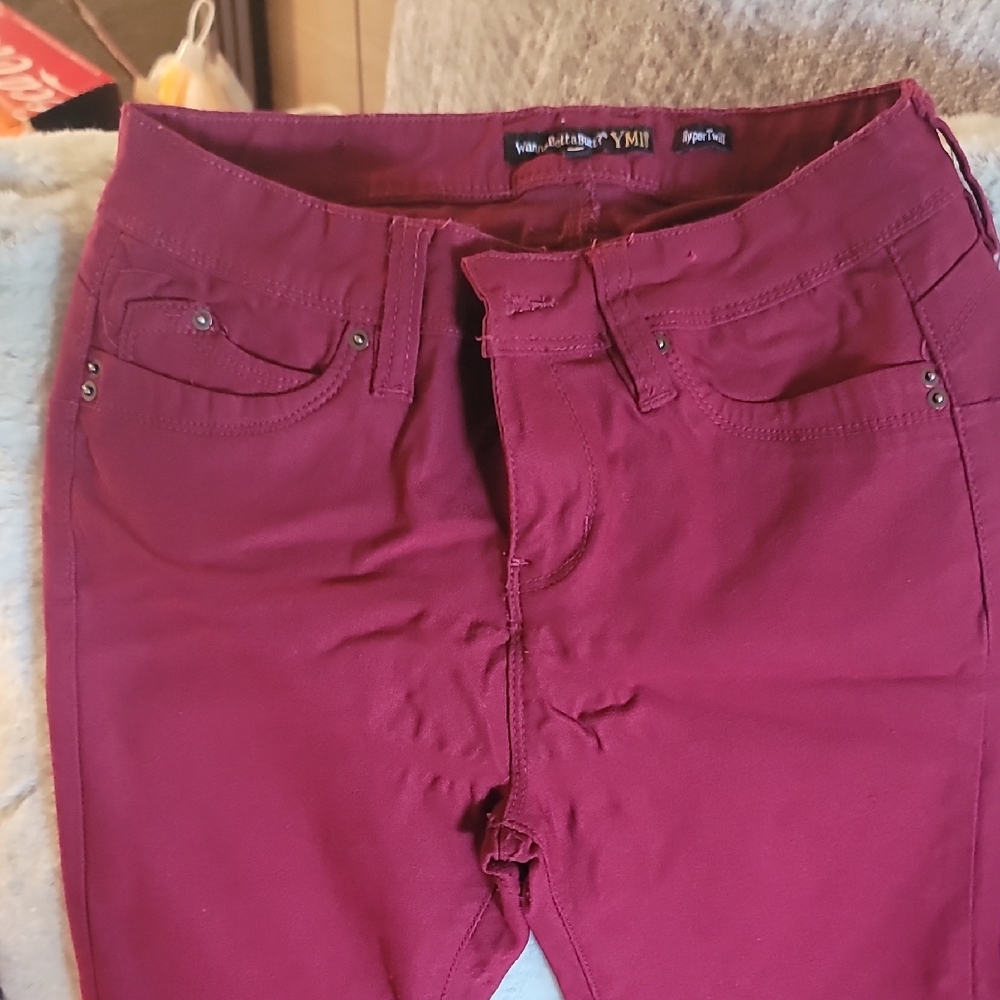 YMI Burgundy Skinny Jeans